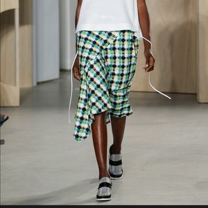Creatures of the Wind Scarlet checkered midi skirt